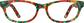 Front view of Kids' Oval Glasses 185939 in Fruit Punch thumbnail