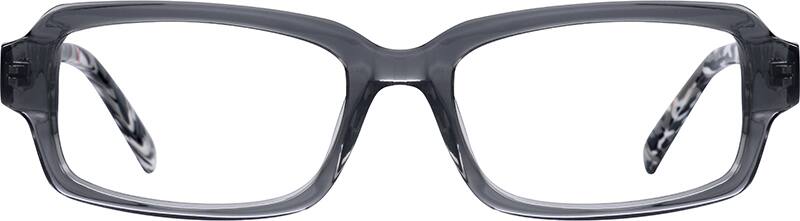 ●BLACK BALLED Black Rectangle Glasses #187321 | Zenni Optical