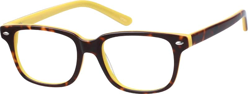 Angle view of Square Glasses 187425 in Tortoiseshell