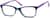 Angle view of Rectangle Glasses 187717 in Purple thumbnail