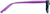 Side view of Rectangle Glasses 187717 in Purple thumbnail