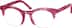 Round Glasses 188018 in Red