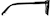 Side view of Square Glasses 188321 in Black thumbnail