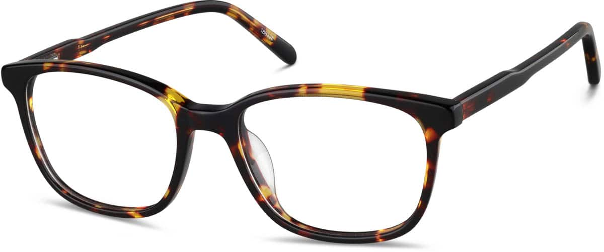 Angle view of Square Glasses 188325 in Tortoiseshell