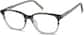 Angle view of Square Glasses 188339 in Gray thumbnail