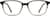 Front view of Square Glasses 188339 in Gray thumbnail