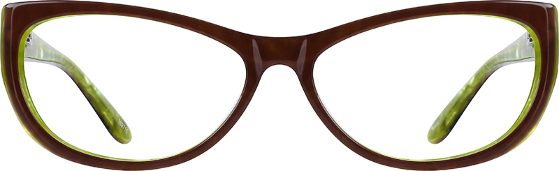 Brown Cat Eye Glasses 189715