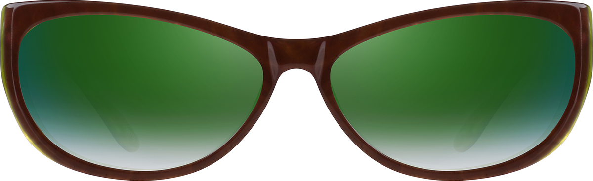 Brown Cat Eye Glasses 189715