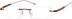 Rimless Glasses 190015 in Brown