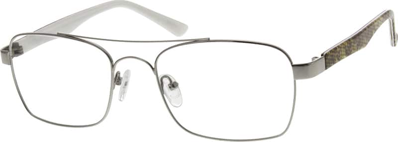 Silver Rectangle Glasses #190211 | Zenni Optical