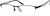 Angle view of Rectangle Glasses 1910015 in Brown thumbnail