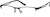 Angle view of Rectangle Glasses 1910021 in Black thumbnail