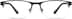 Rectangle Glasses 1910021 in Black