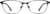 Front view of Rectangle Glasses 1910112 in Grey/Pattern thumbnail