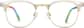 Front view of Browline Glasses 1910223 in Clear and Rainbow thumbnail