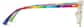 Side view of Browline Glasses 1910223 in Clear and Rainbow thumbnail