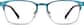 Front view of Browline Glasses 1910716 in Peacock thumbnail