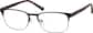 Angle view of Browline Glasses 1910721 in Black thumbnail