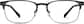 Front view of Browline Glasses 1910721 in Black thumbnail