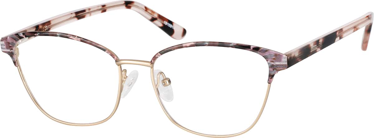 Angle view of Square Glasses 1910914 in Gold