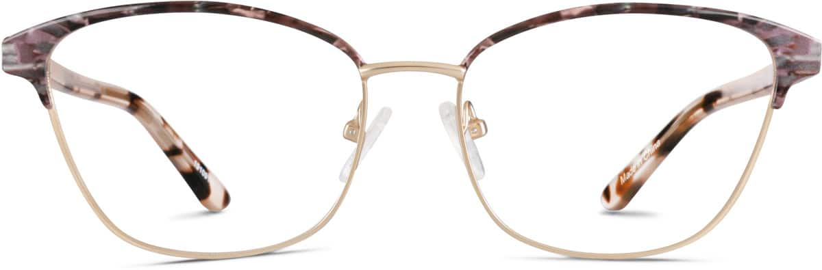 Front view of Square Glasses 1910914 in Gold