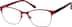 Rectangle Glasses 1911118 in Red