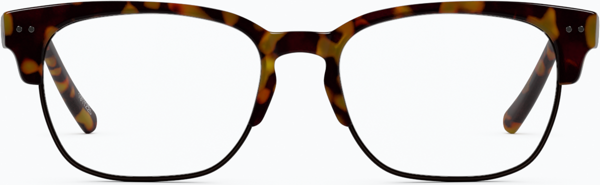 Front view of Unplugged Glasses 1911225 in Tortoiseshell thumbnail