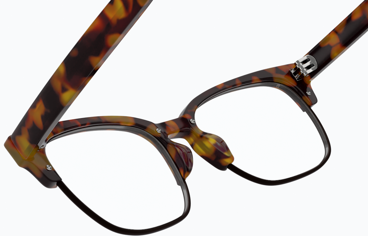 See-through view of Unplugged Glasses 1911225 in Tortoiseshell thumbnail