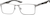 Angle view of Rectangle Glasses 1911412 in Gray thumbnail