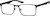 Angle view of Rectangle Glasses 1911421 in Black thumbnail