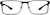 Front view of Rectangle Glasses 1911421 in Black thumbnail