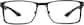 Front view of Rectangle Glasses 1911421 in Black thumbnail