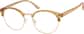 Angle view of Browline Glasses 1911815 in Honey thumbnail