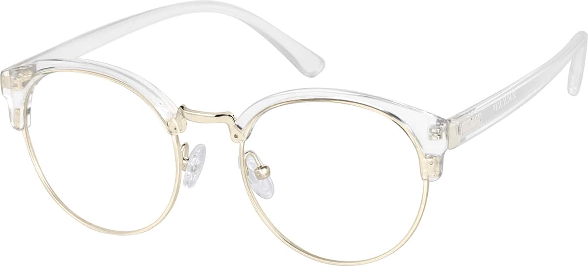 Translucent Browline Glasses #1911823