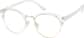 Angle view of Browline Glasses 1911823 in Clear thumbnail