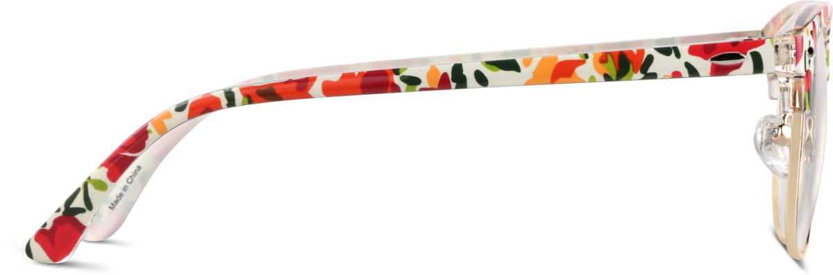 Side view of Browline Glasses 1912029 in Multi