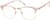 Angle view of Browline Glasses 1912049 in Pink thumbnail