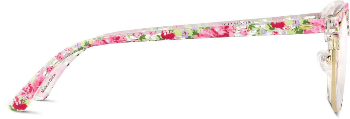 Side view of Browline Glasses 1912049 in Pink