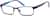 Angle view of Rectangle Glasses 191216 in Blue thumbnail