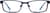 Front view of Rectangle Glasses 191216 in Blue thumbnail