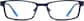 Front view of Rectangle Glasses 191216 in Blue thumbnail