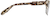 Side view of Browline Glasses 1912535 in Ivory Tort thumbnail
