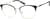 Angle view of Browline Glasses 1912621 in Black thumbnail