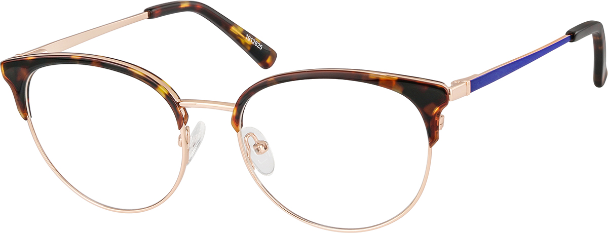 Zenni Womens Browline Prescription Glasses Tortoiseshell Full Rim Frame