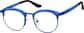 Angle view of Kids' Round Glasses 1912916 in Cobalt thumbnail