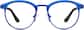 Front view of Kids' Round Glasses 1912916 in Cobalt thumbnail