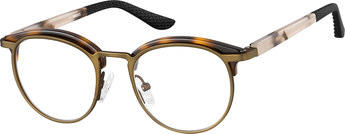 Zenni Kids Round Prescription Glasses Tortoiseshell Full Rim Frame