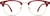 Front view of Kids' Browline Glasses 1913118 in Red thumbnail