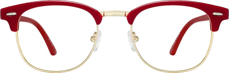 Red Kids' Browline Glasses
