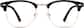 Front view of Kids' Browline Glasses 1913121 in Black thumbnail